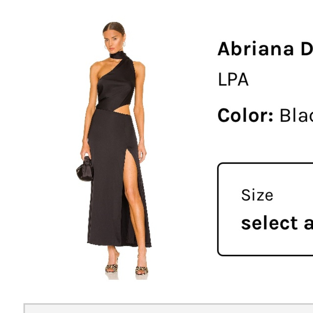 Revolve LPA Abriana Dress - Black
